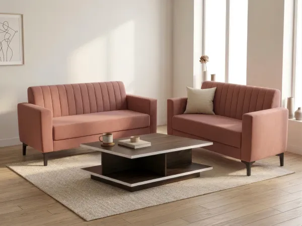 Tulip Sofa Combos Set Rusty Rubby With Rio Centre Table